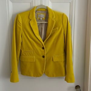 Yellow velvet JCrew Schoolboy boxer